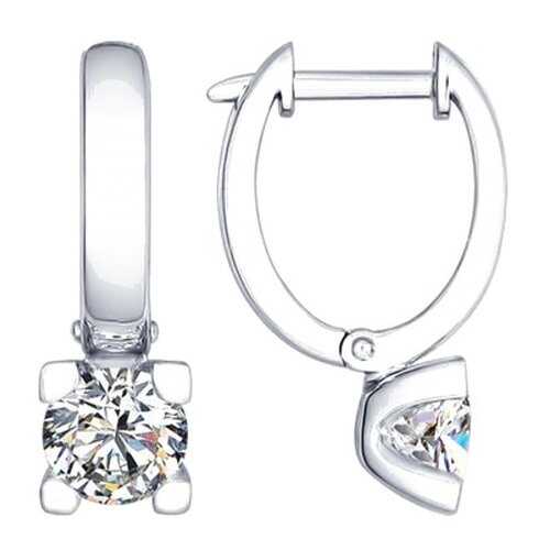 Серьги SOKOLOV из серебра со Swarovski Zirconia 89020048 в H&M