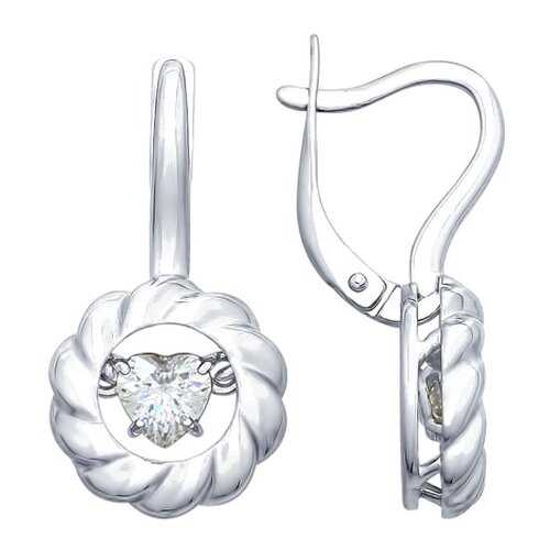 Серьги SOKOLOV из серебра со Swarovski Zirconia 89020091 в H&M