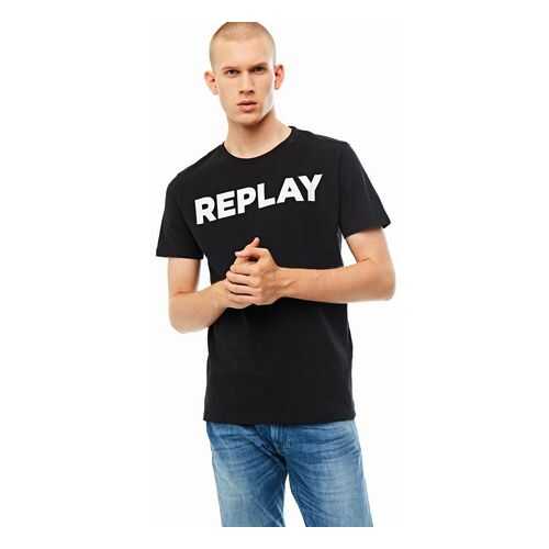 Футболка мужская Replay M3594.2660 черная XL в H&M